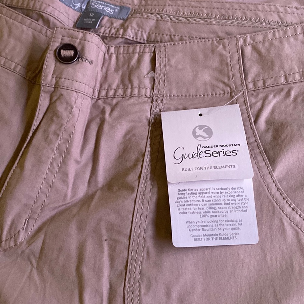 Gander Mountain guide series pants with pockets at hip and sides.